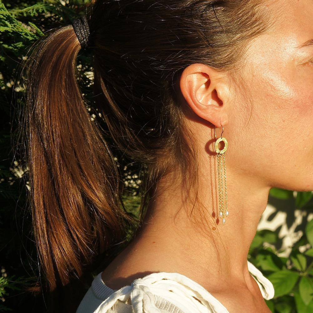 Circulo I Silver filigree earrings