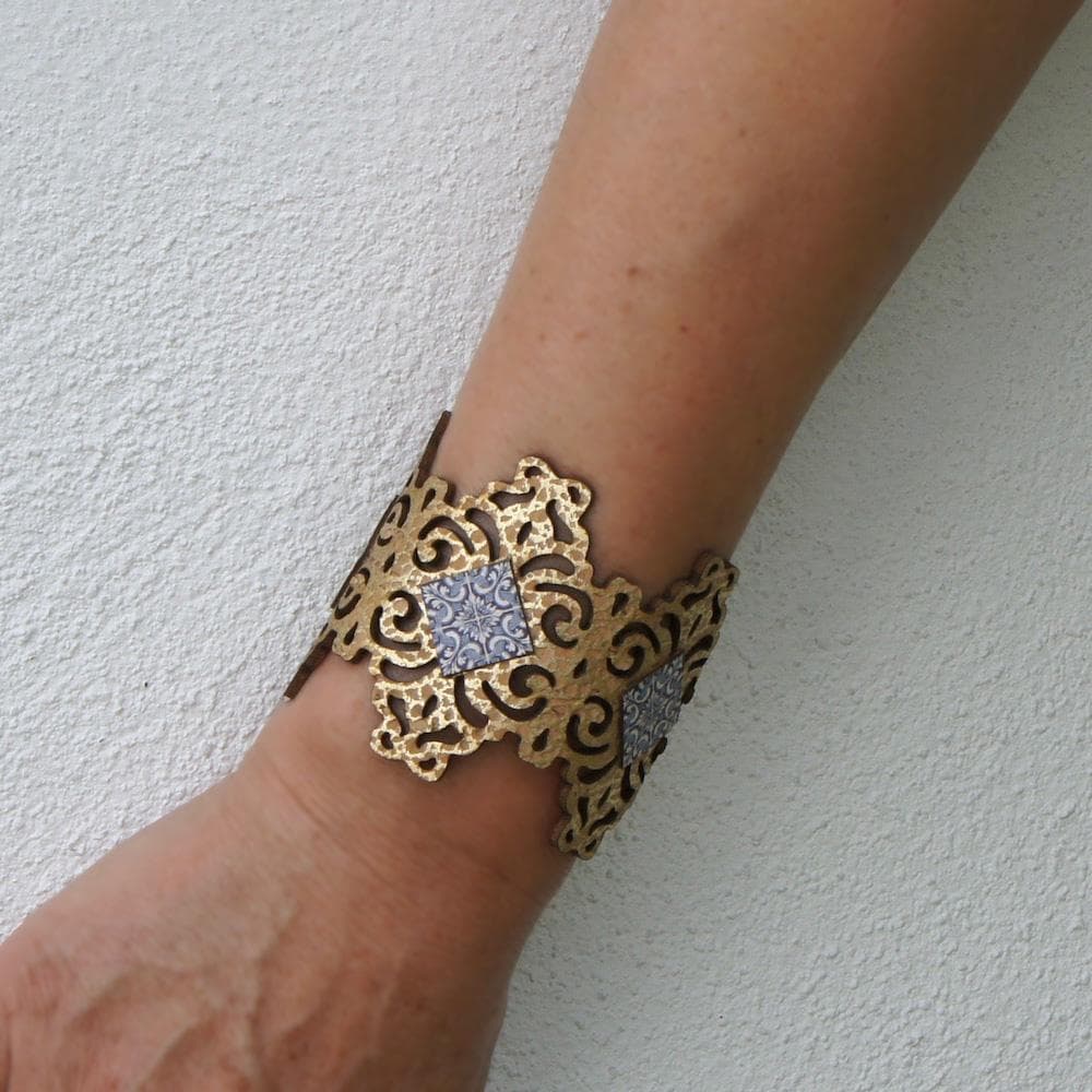 Azulejo I Cork Bracelet