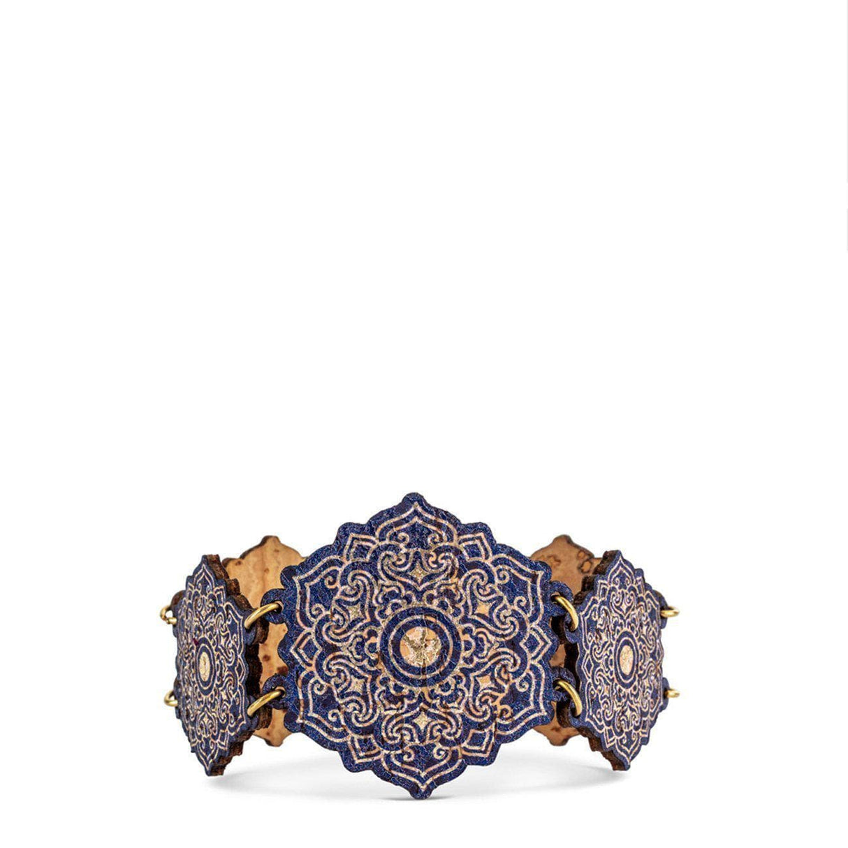Azulejos I Blue cork bracelet