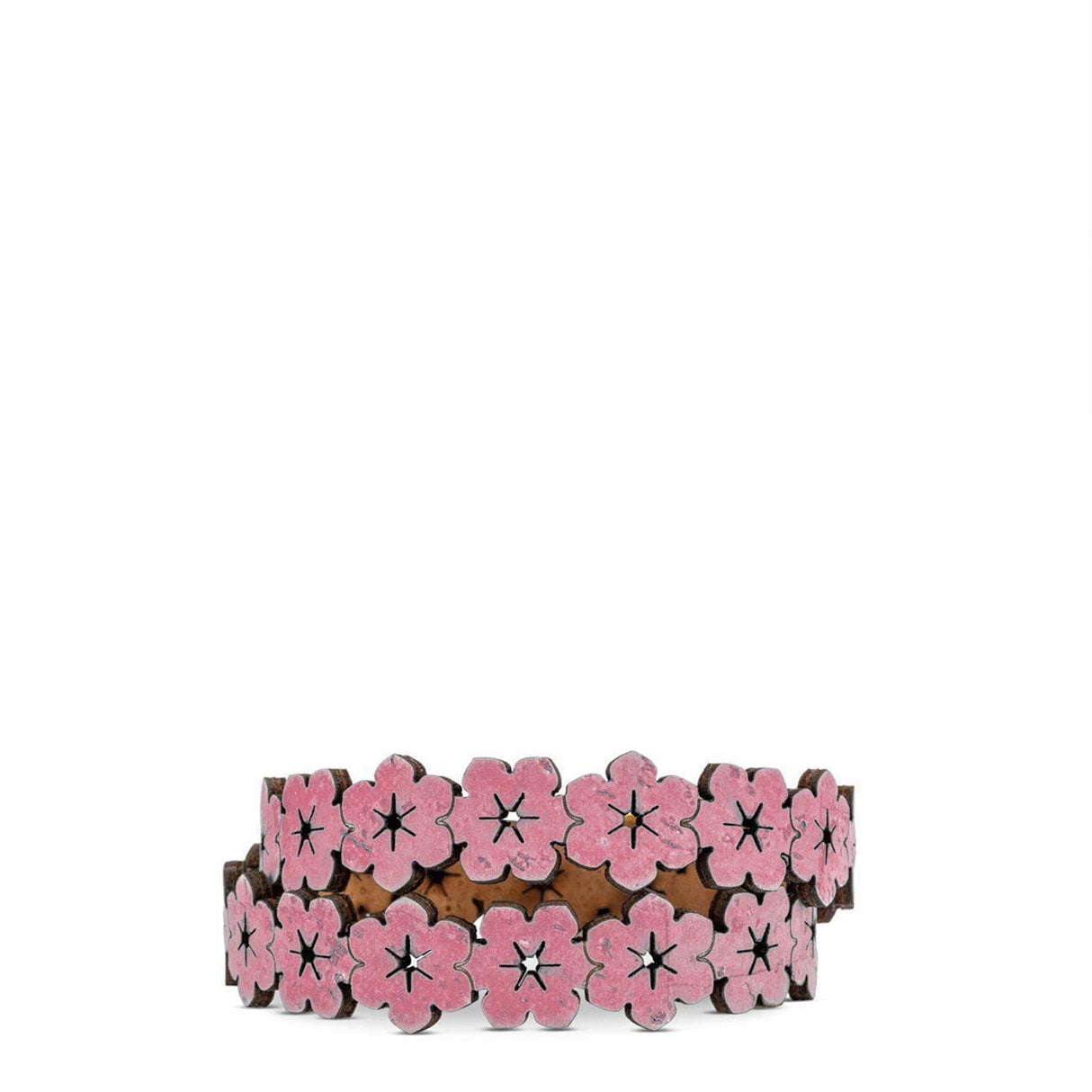 Flores I Pink Double cork bracelet