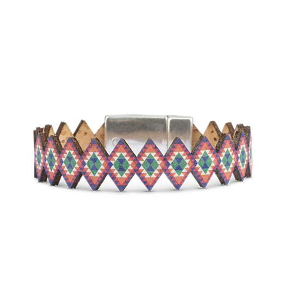 Cork bracelet - "Tribal"