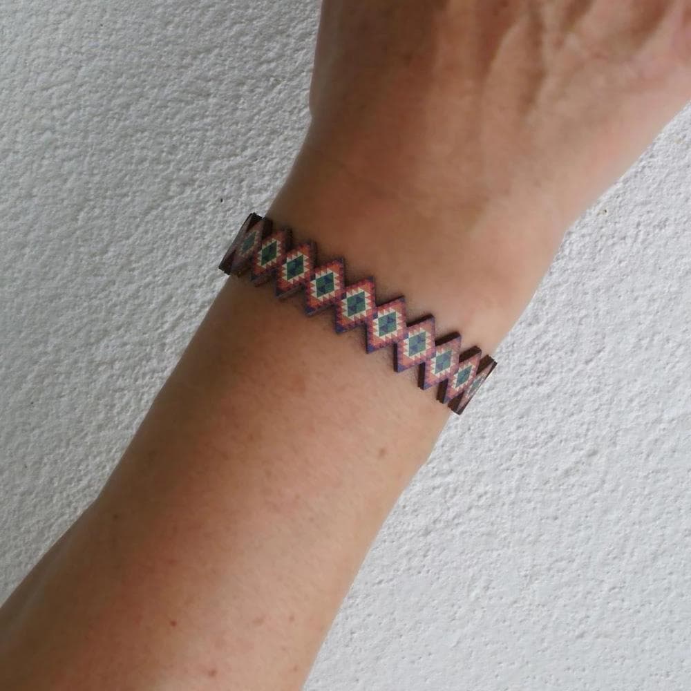 Cork bracelet - "Tribal"