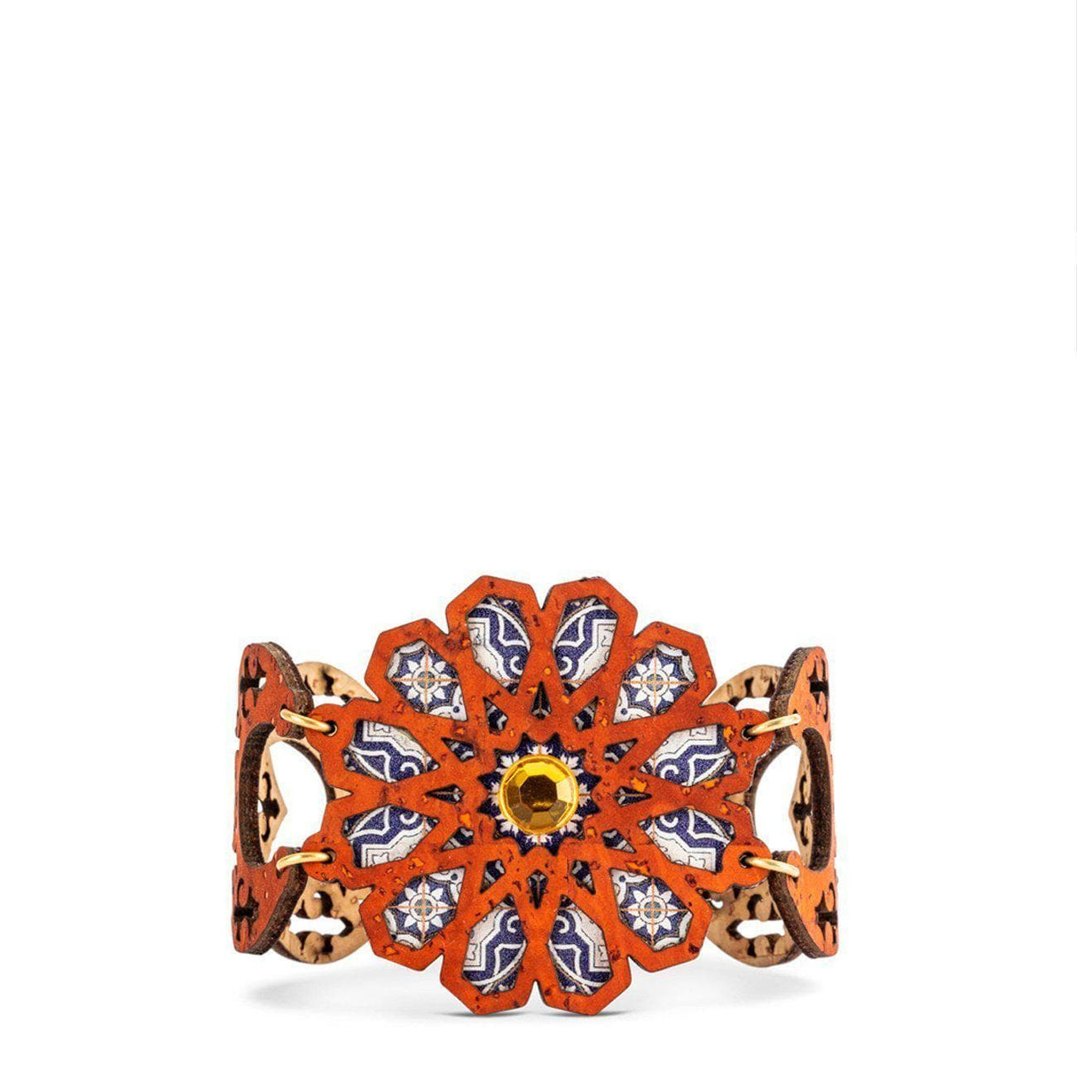 Azulejo I Orange cork bracelet