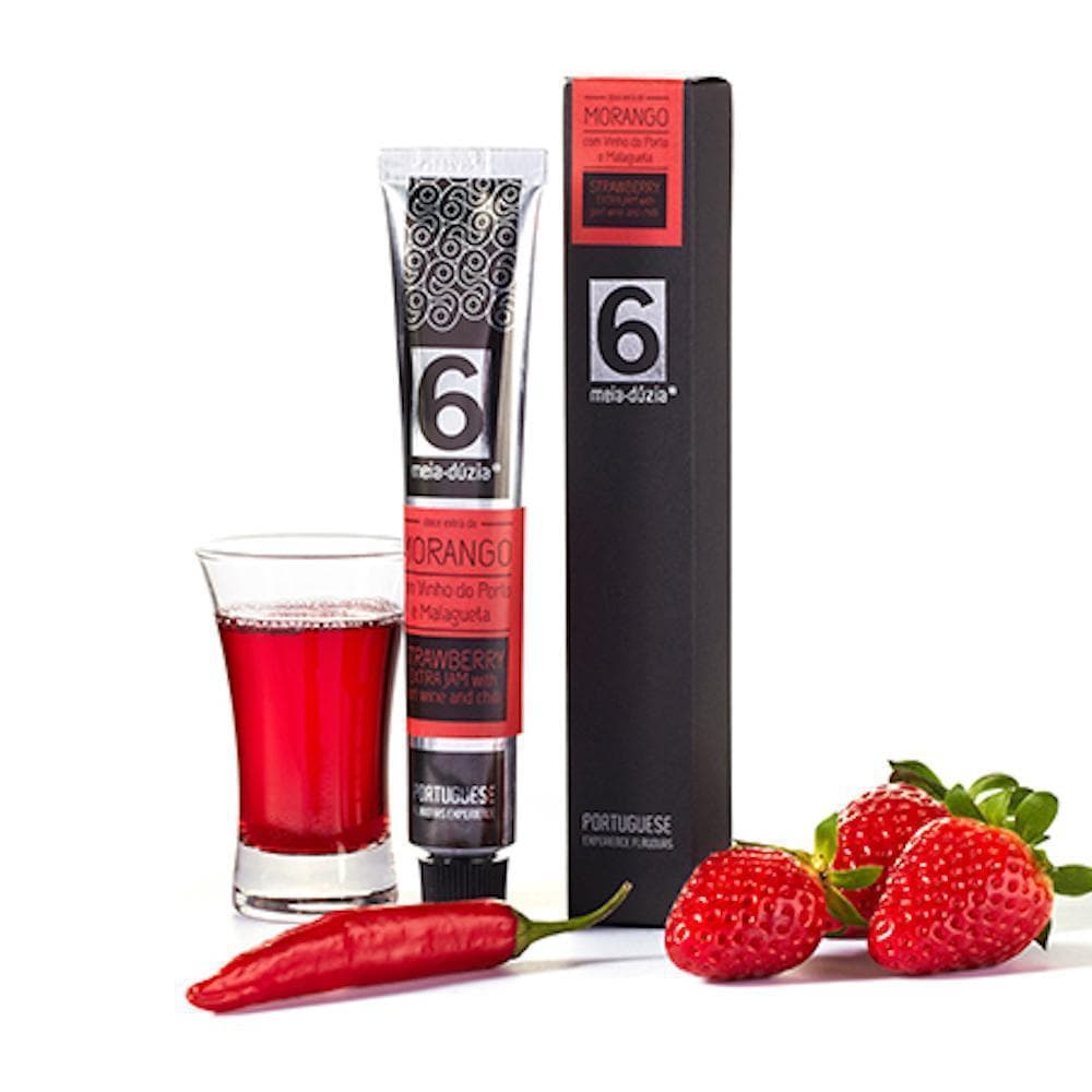 Box set of 3 jams with Portuguese alcohol