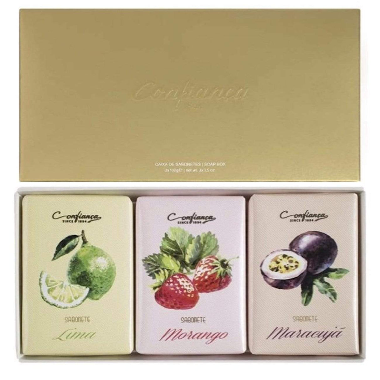 Set of 3 fruit soaps