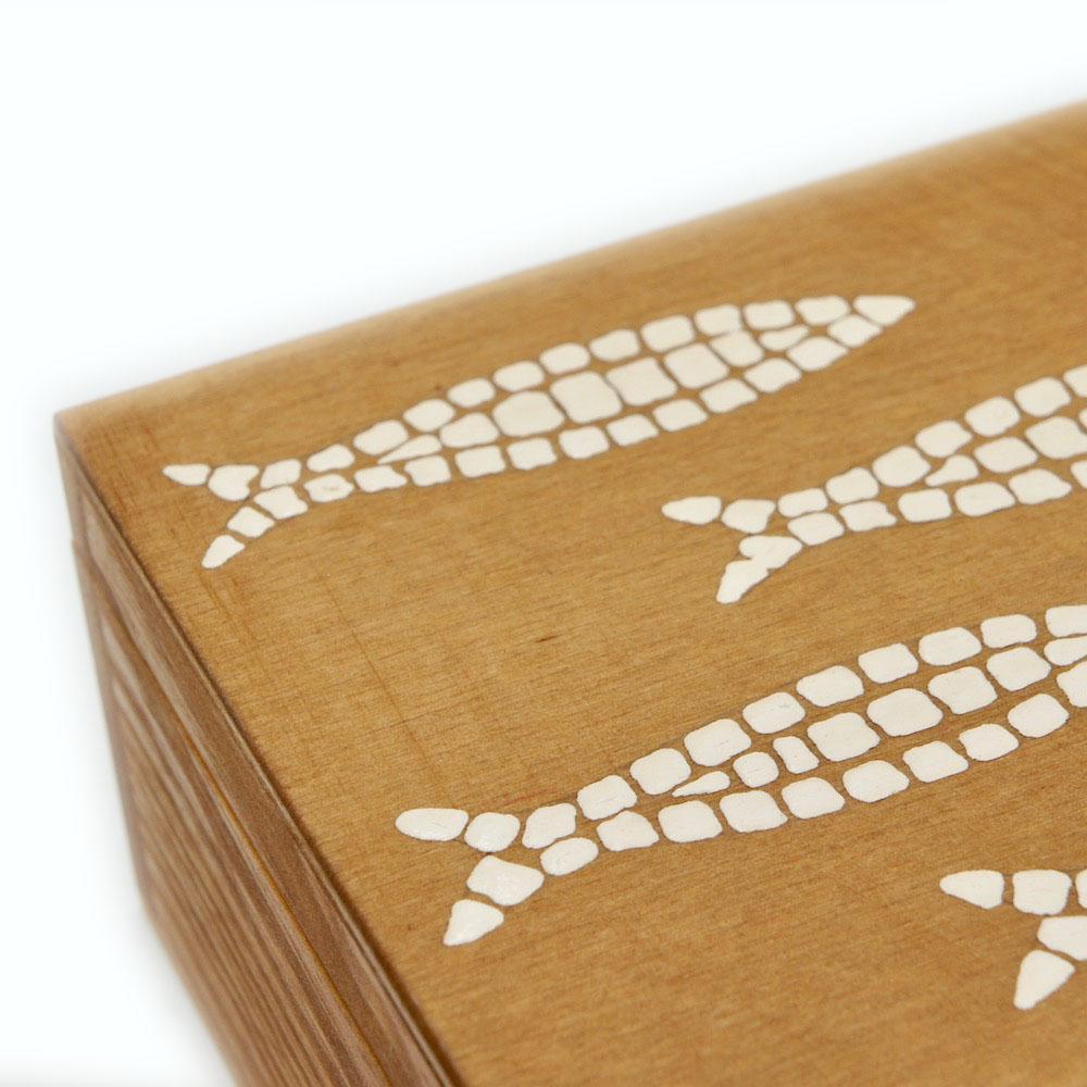 Box in raw wood "Sardinha"