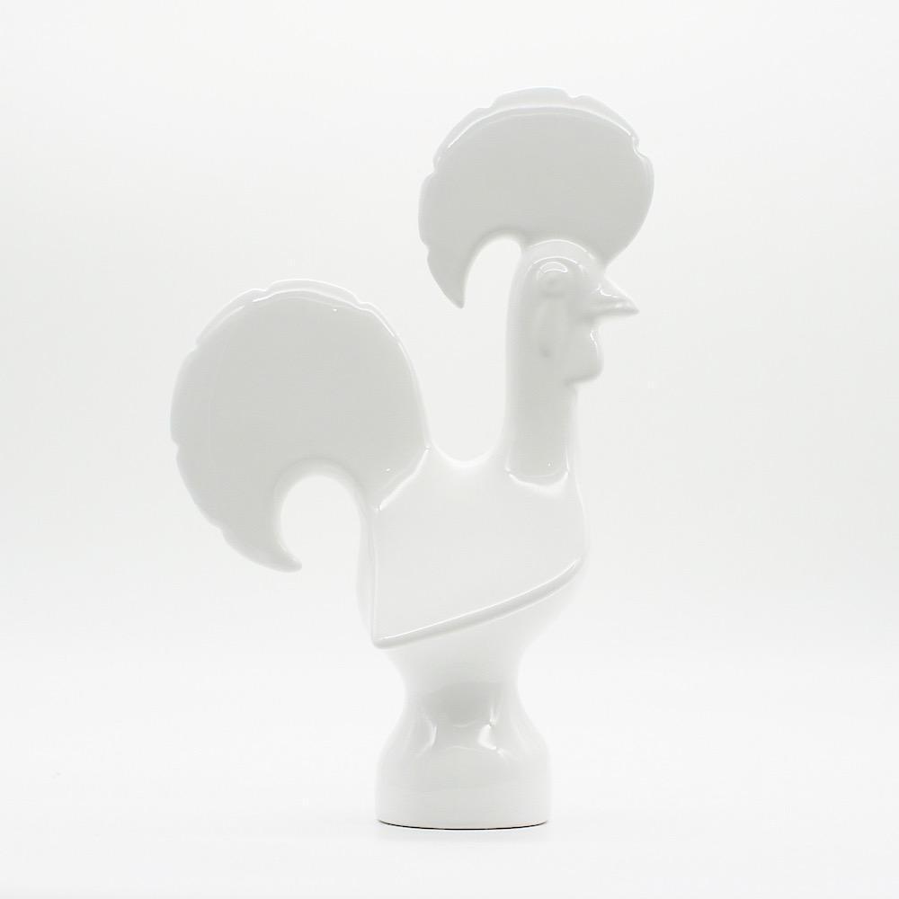 Ceramic Portuguese rooster - White