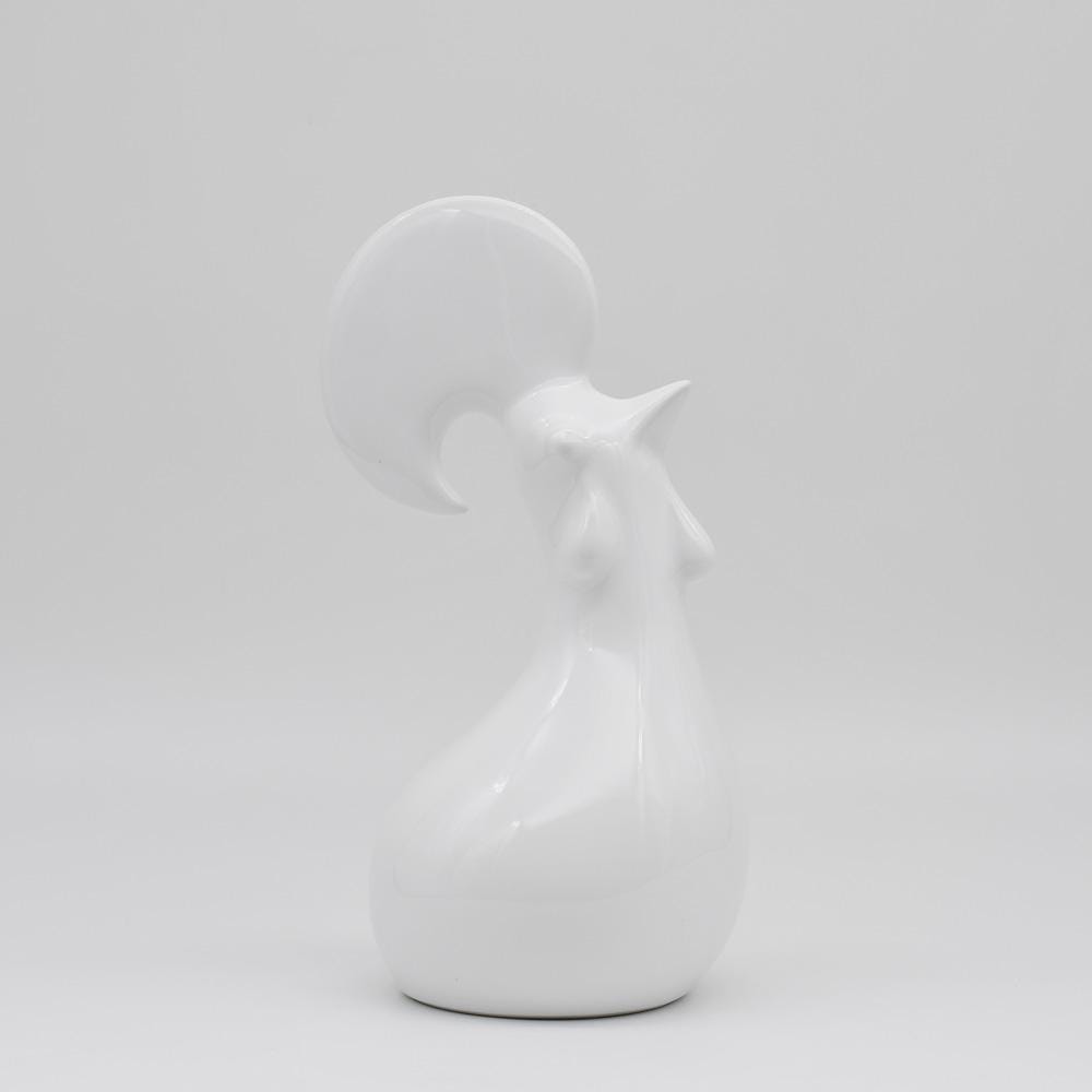 Ceramic Rooster - White