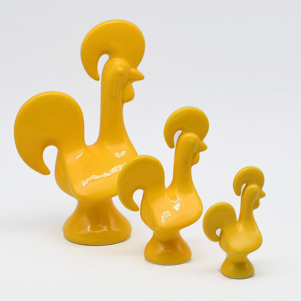 Coq portugais en céramique I Produit artisanal du Portugal #DRAFT Coq de Barcelos en céramique - Jaune