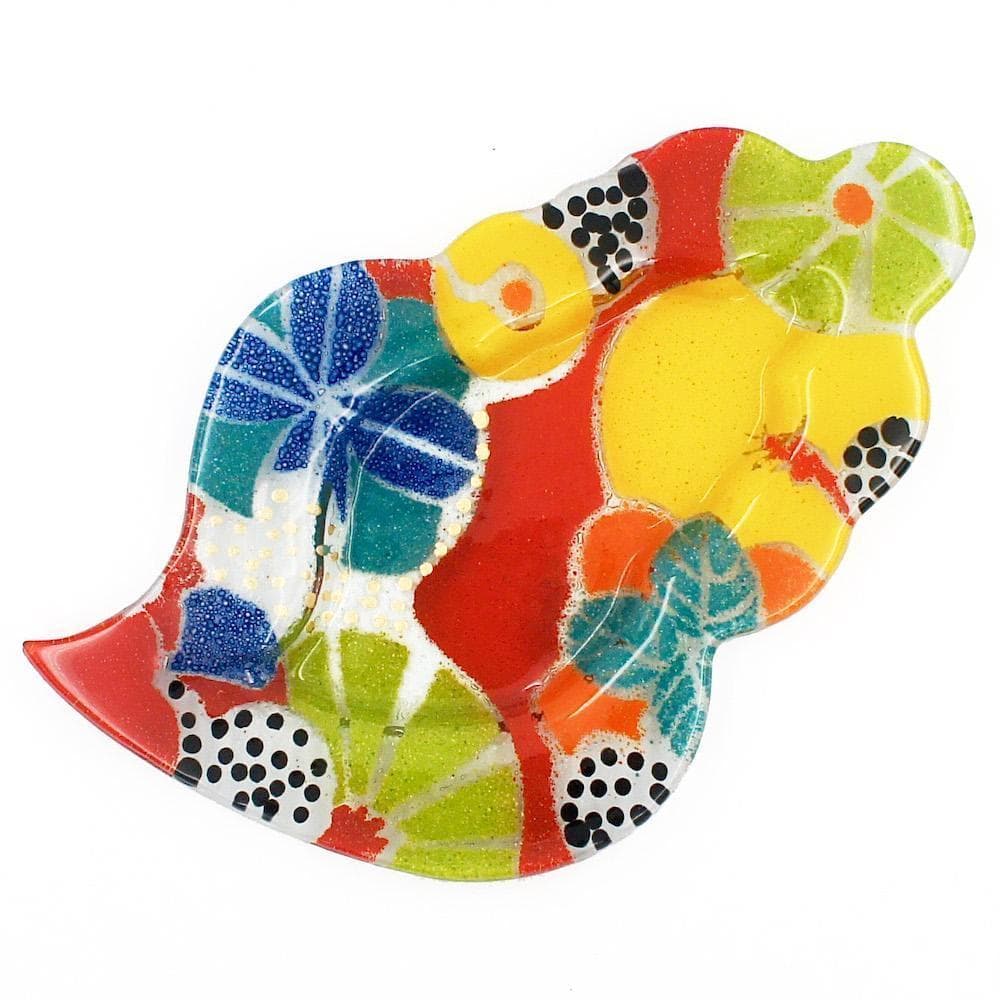 Fused Glass Serving Dish from Marinha Grande - 9''
