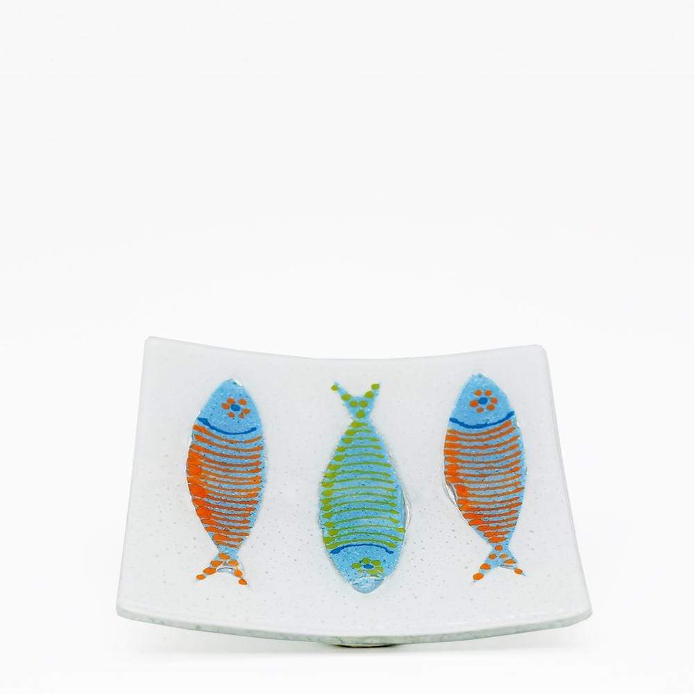 Eletrico 28 I Fused glass flat bowl