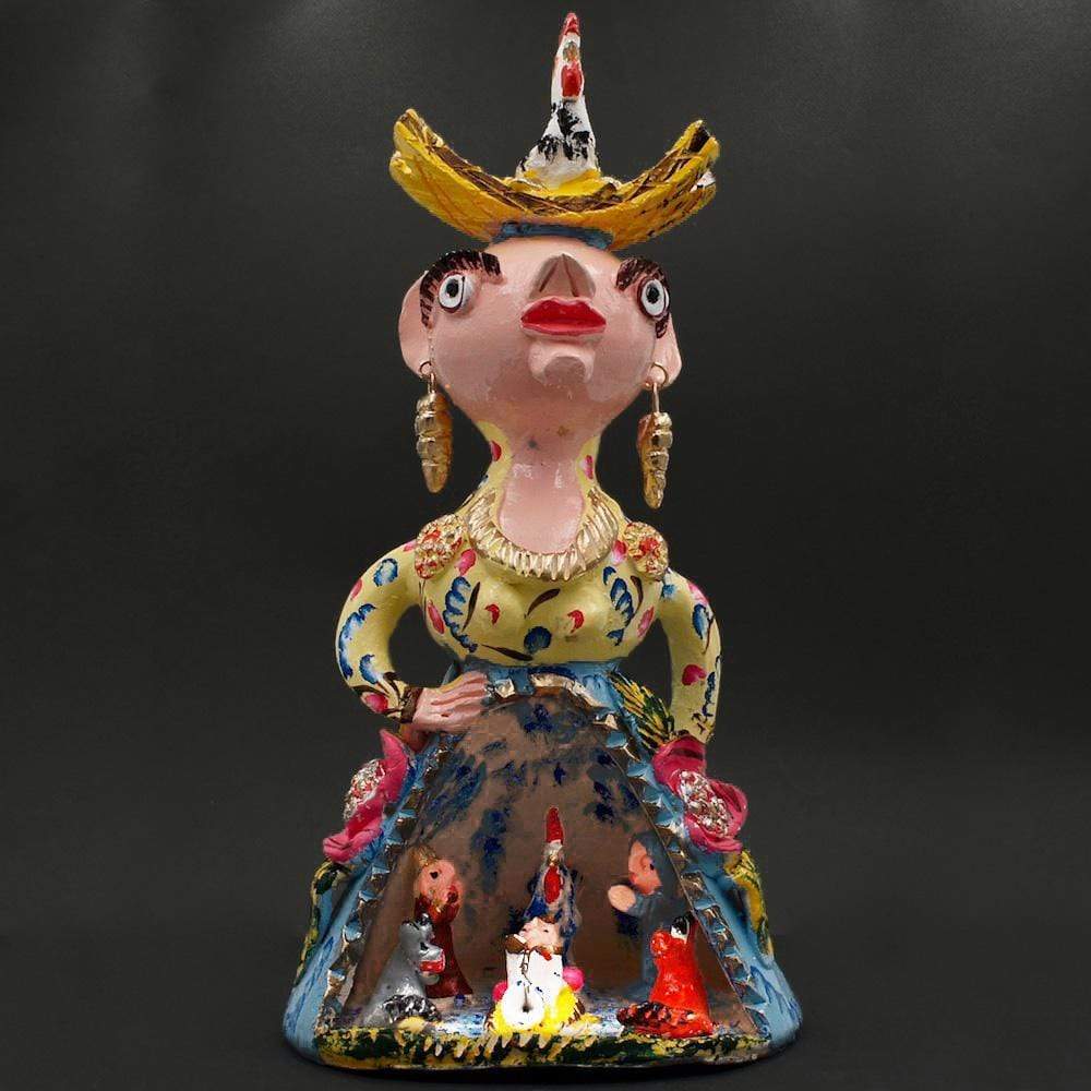 Boneca com Présépio I Statuette by Jùlia Côta - 40 cm