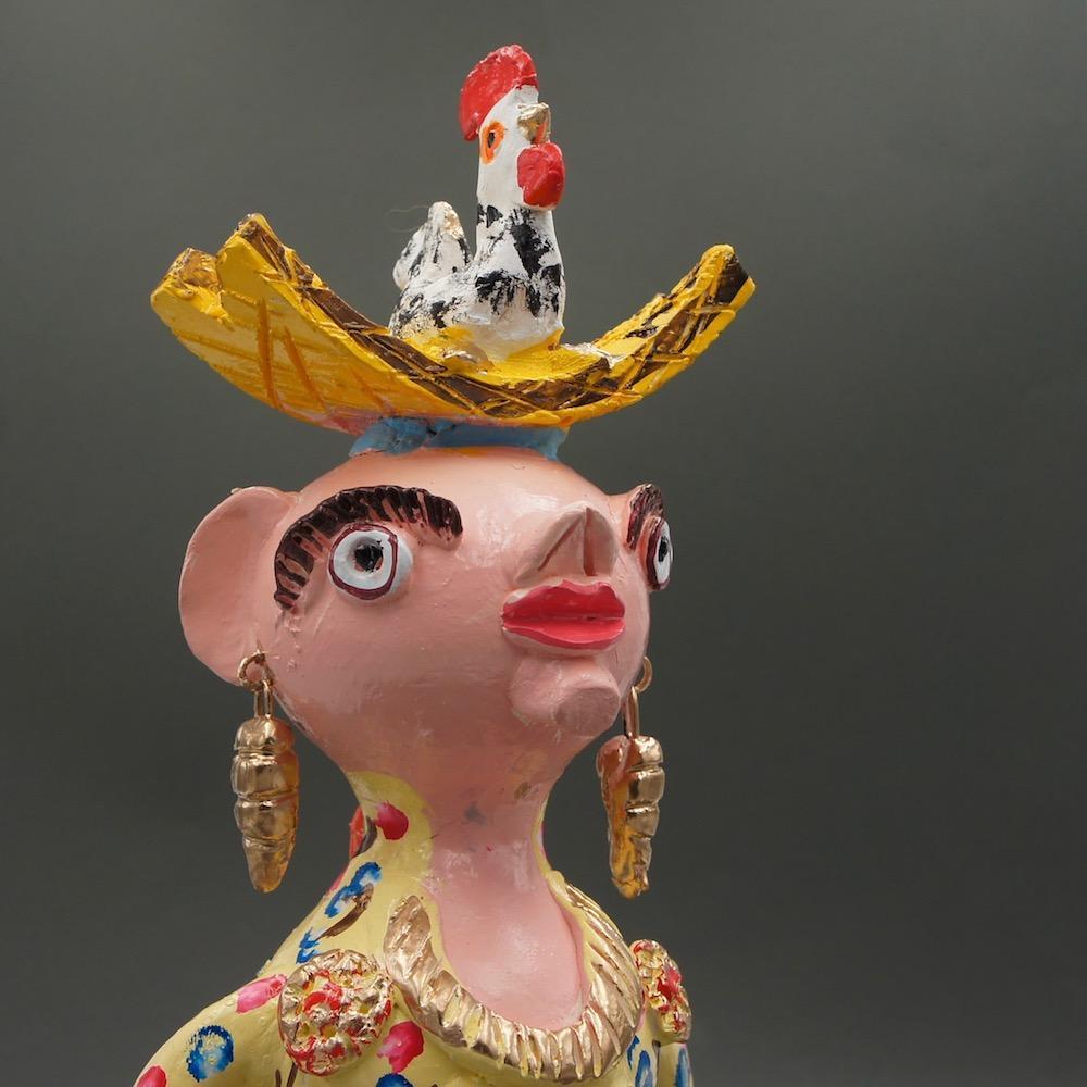 Boneca com Présépio I Statuette by Jùlia Côta - 40 cm