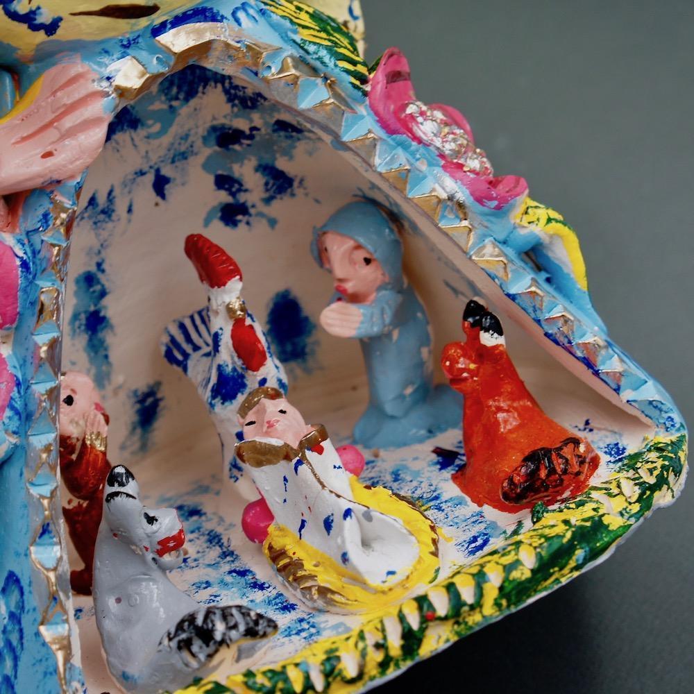 Boneca com Présépio I Statuette by Jùlia Côta - 40 cm