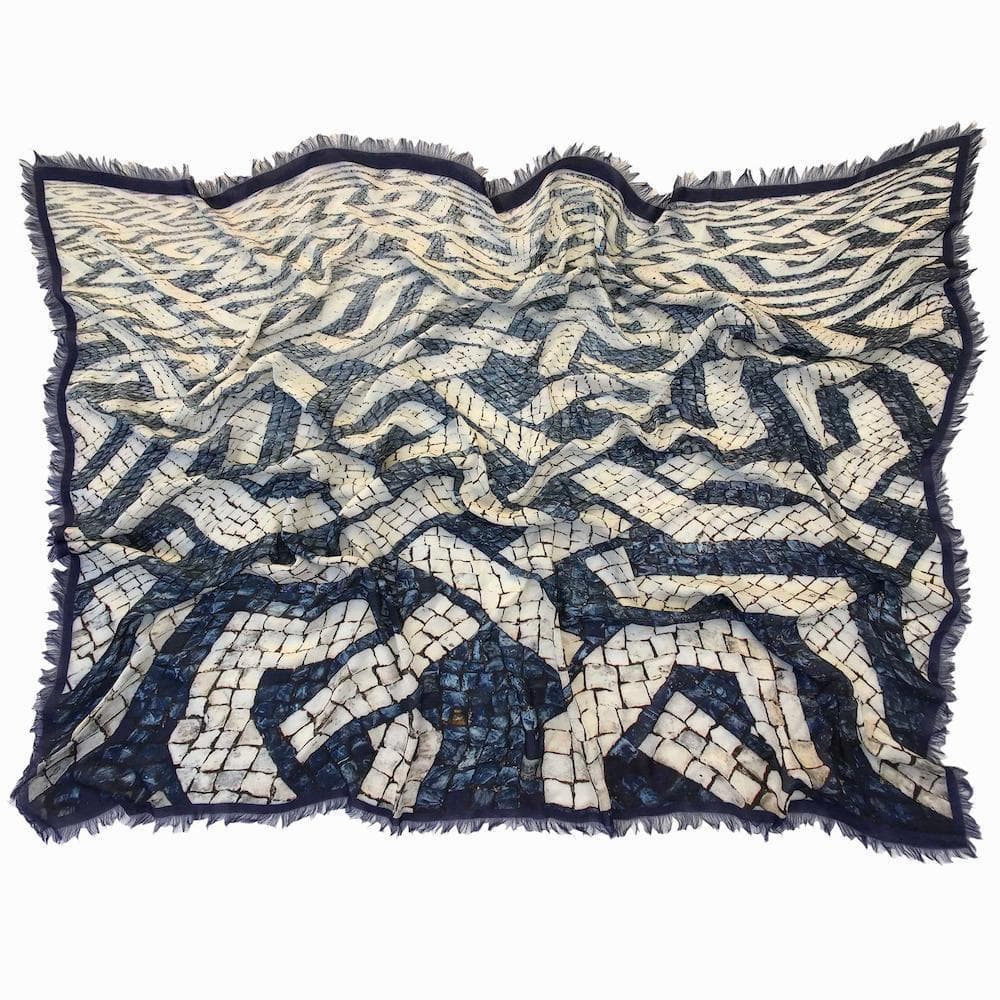 Calçada Portuguesa I Blue Scarf