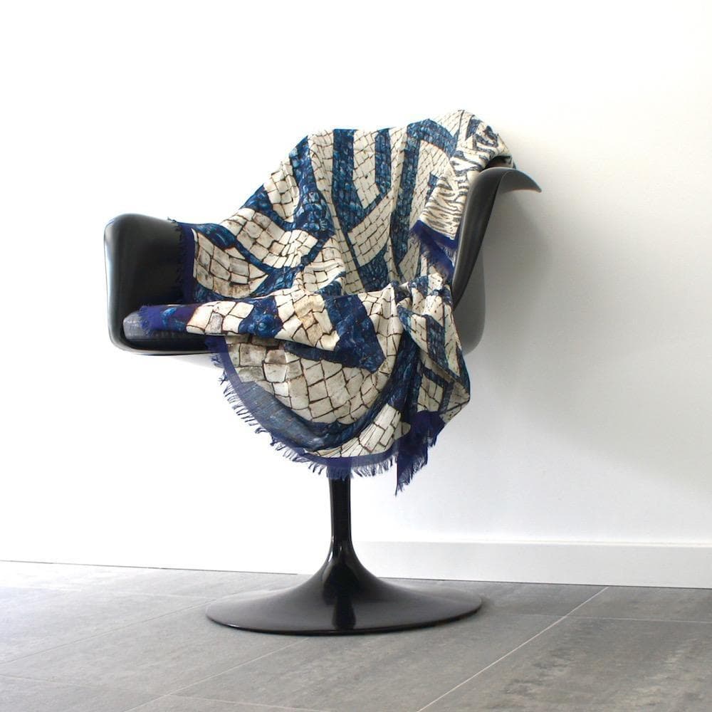 Calçada Portuguesa I Blue Scarf