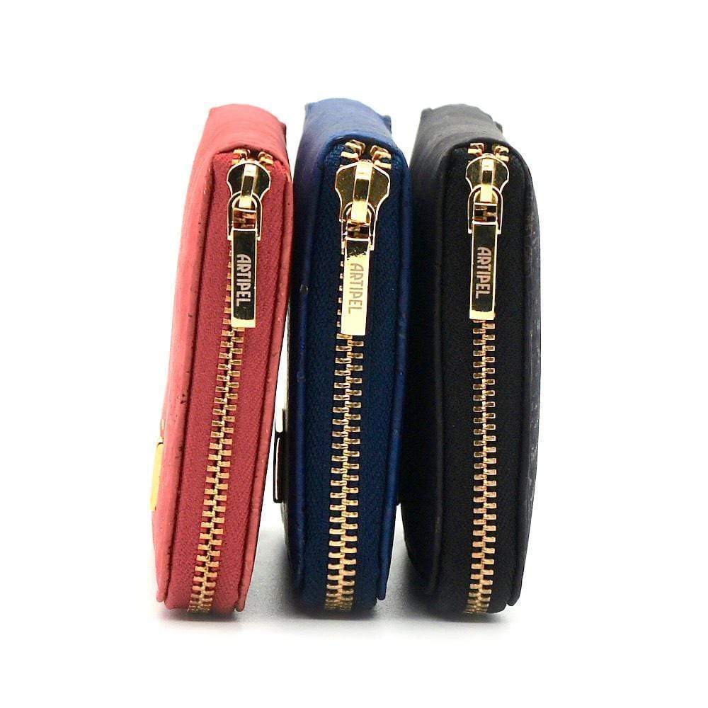 Large cork wallet I Red