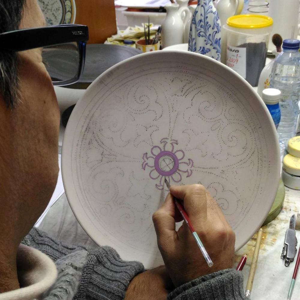Guadiana I Large ceramic plate