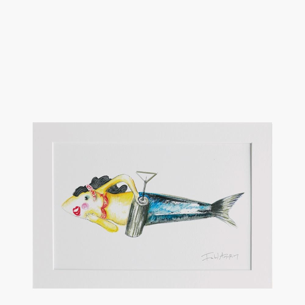 Sardinha I Drawing by Isabel Amorim