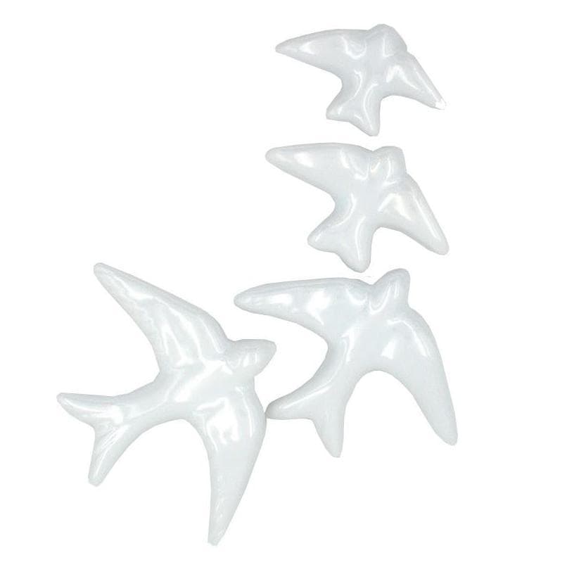 Traditional ceramic swallow - White