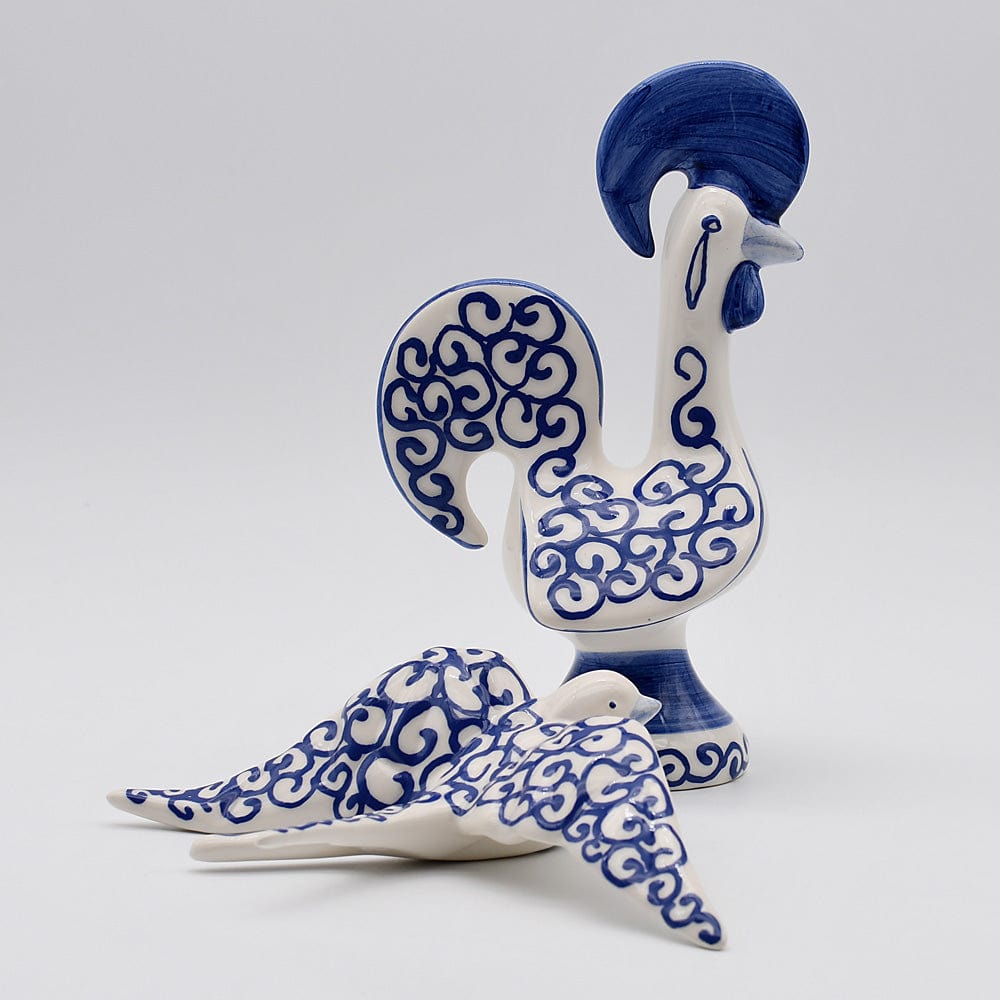 Hirondelle stylisée en céramique I Artisanat portugais Hirondelle en céramique