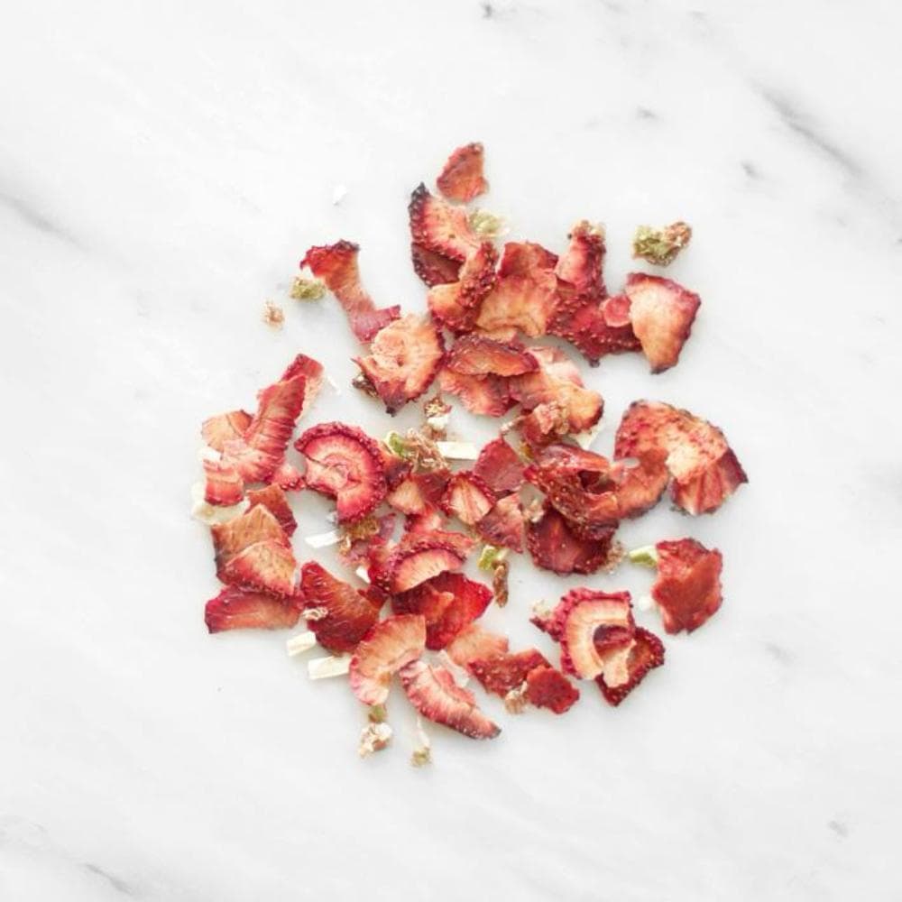 Tube of dehydrated Strawberries and Citrus fruits
