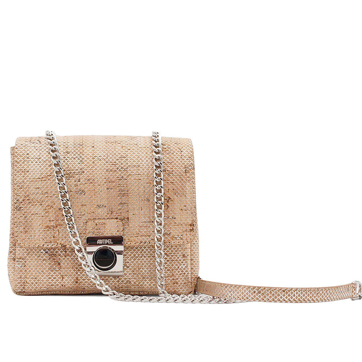 Cork miny size bag - Silver