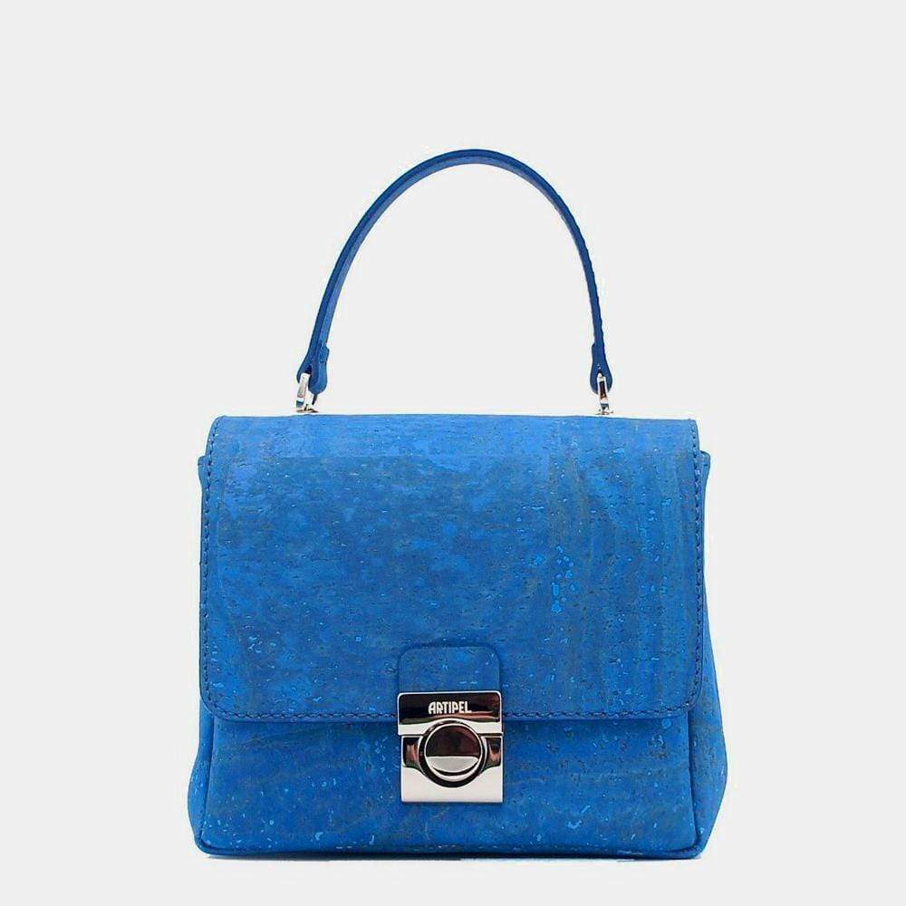 Mini-sized bag in blue cork