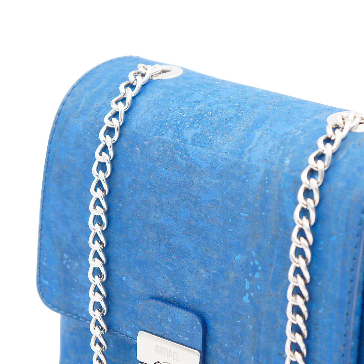 Mini-sized bag in blue cork
