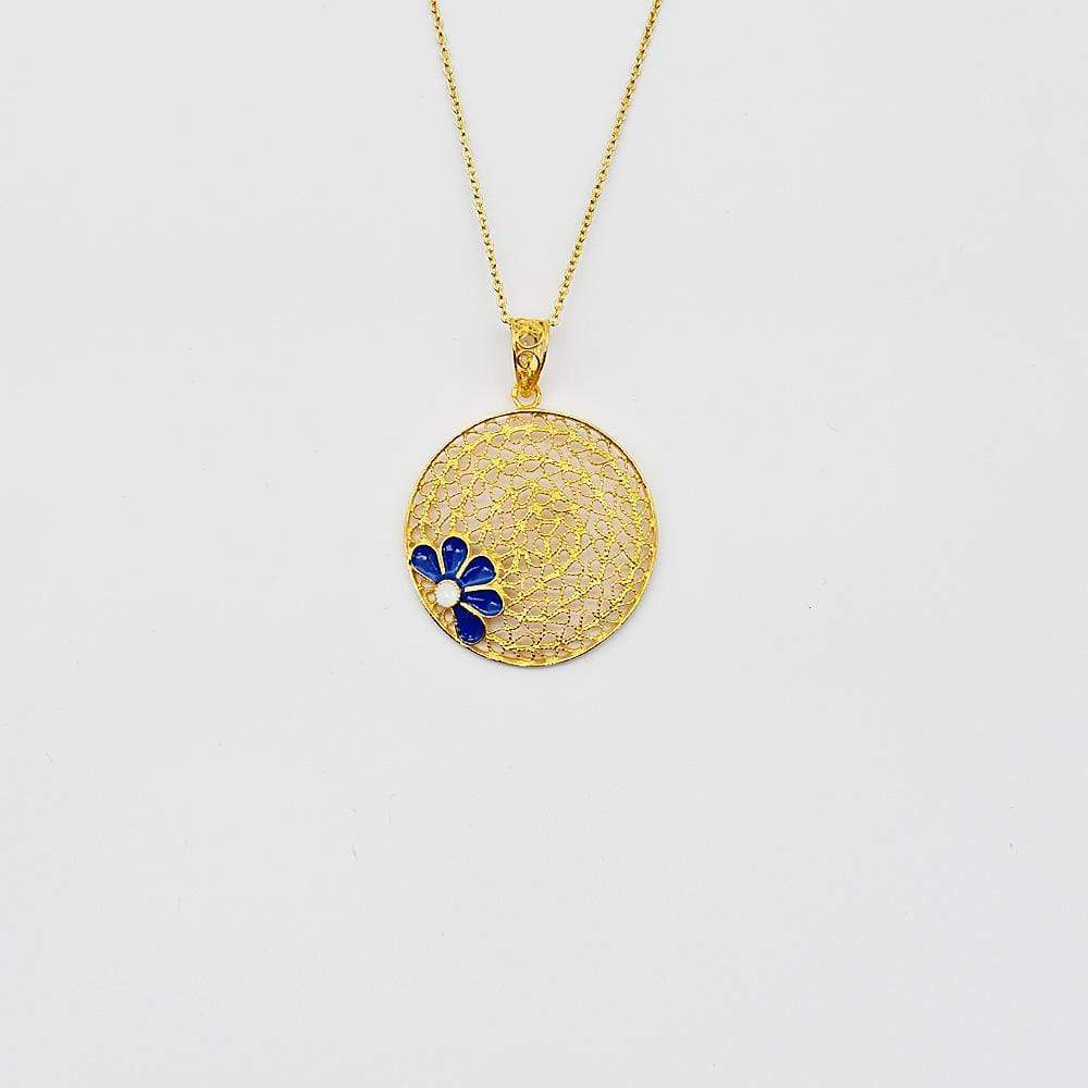 Esmalte I Filigree and enamel pendant