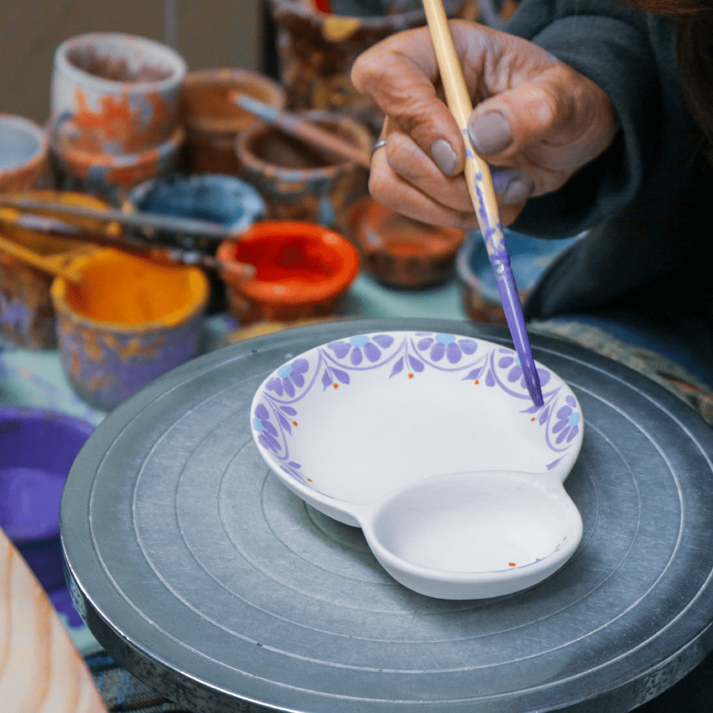 Tradicional I Ceramic olive dish - Blue