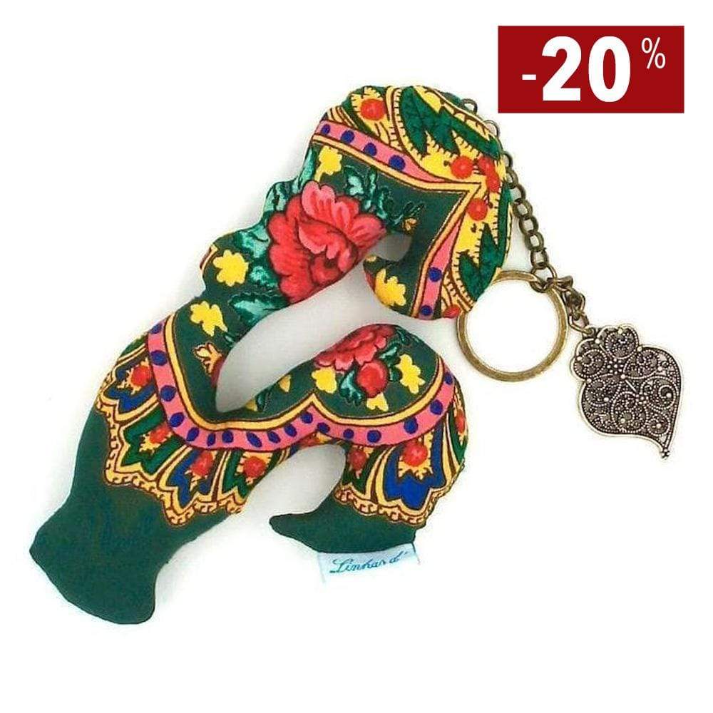 Porte clés coq de Barcelos I Galo de Barcelos du Portugal Porte clés Coq de Barcelos vert