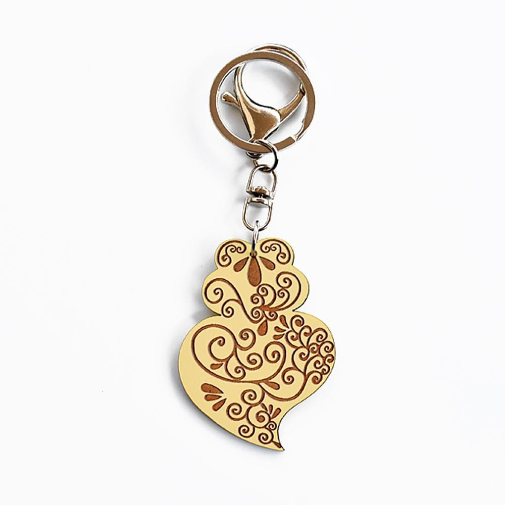 Porte clés Coração de Viana" Beige DRAFT Porte clés "Coração de Viana" - X couleurs
