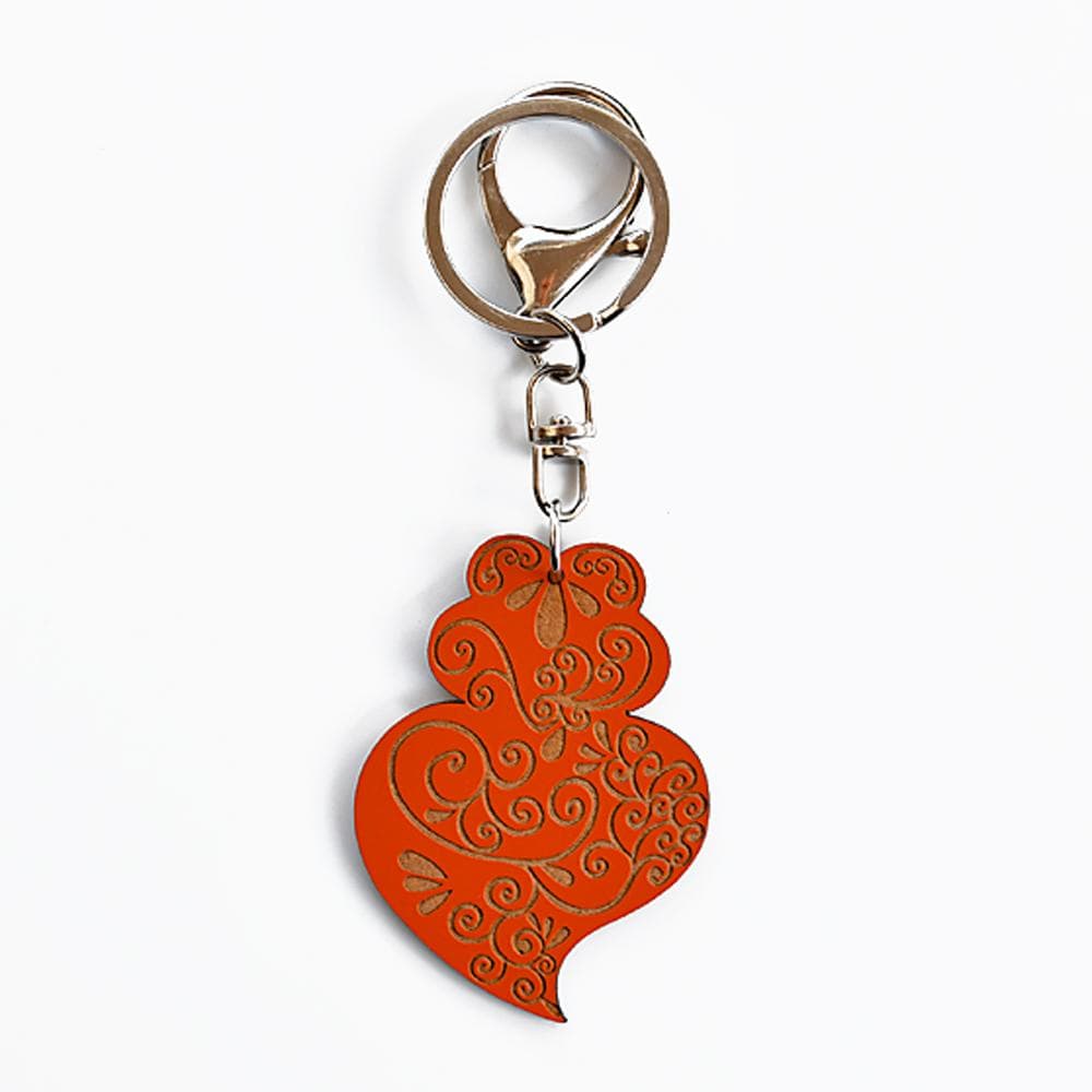 Porte clés Coração de Viana" Beige DRAFT Porte clés "Coração de Viana" - X couleurs Orange