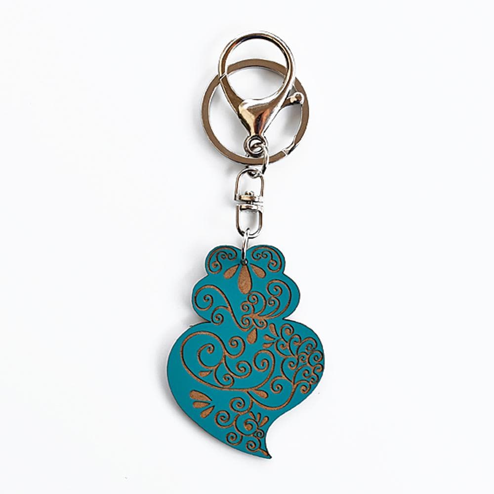 Porte clés Coração de Viana" Beige DRAFT Porte clés "Coração de Viana" - X couleurs Turquoise