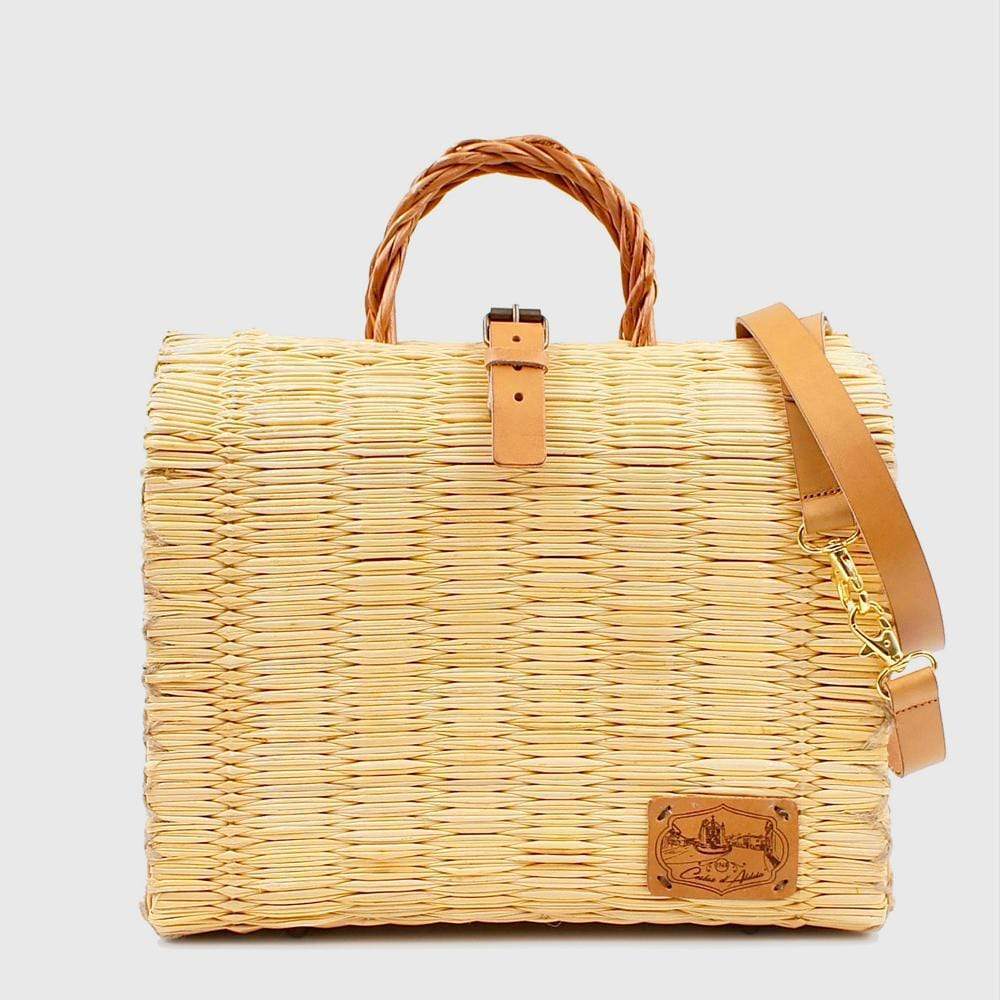 Sac cabas en jonc 30cm - Naturel