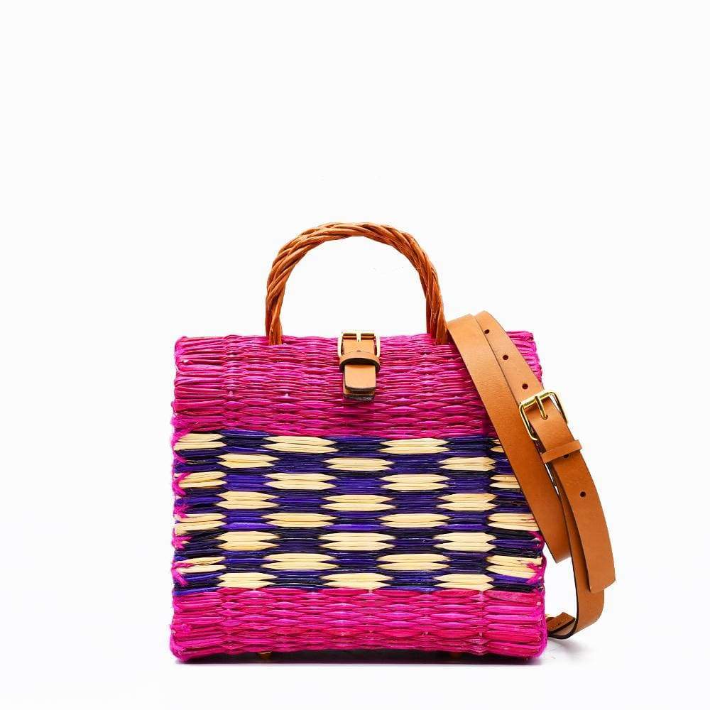 Reed Shopping bag 8.7'' - Pink & Purple