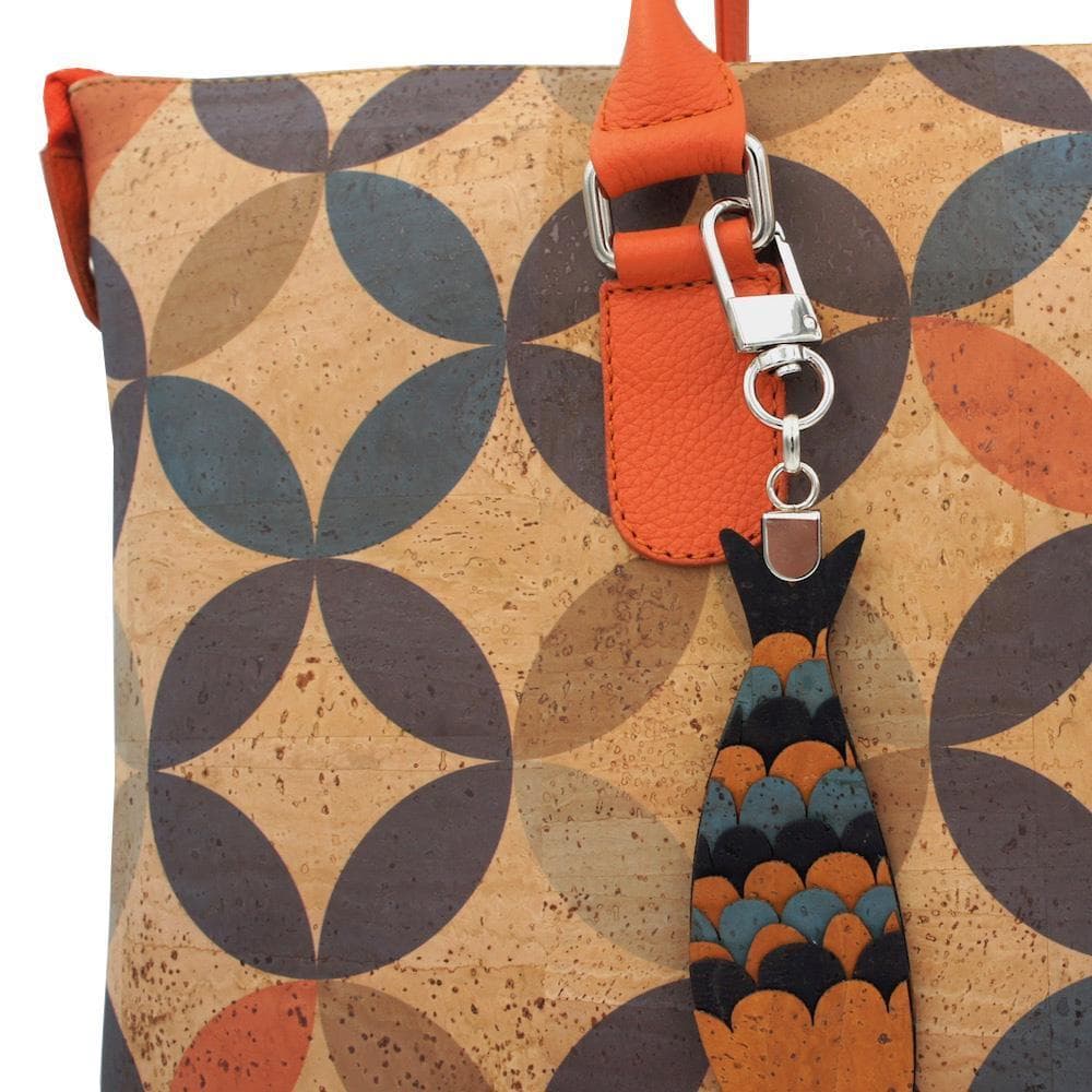Convertible cork bag "Circles"