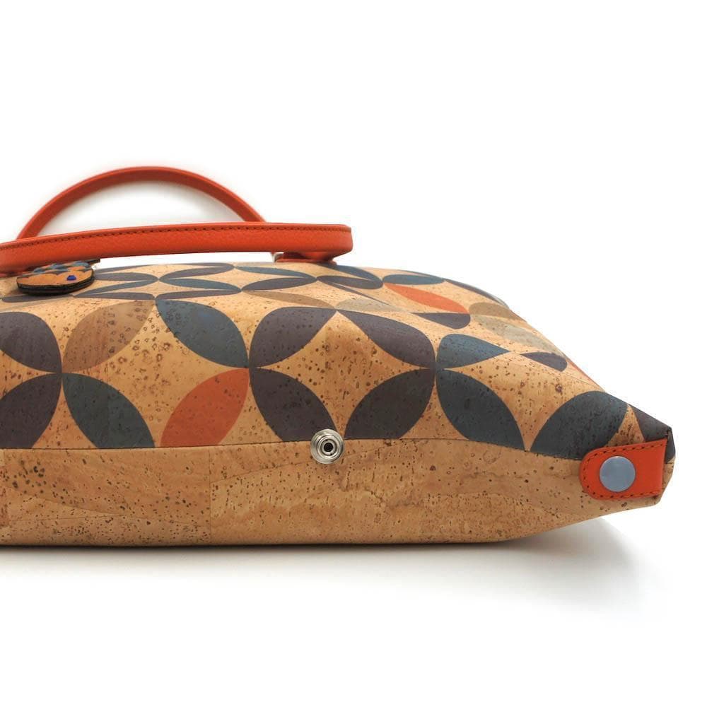 Convertible cork bag "Circles"