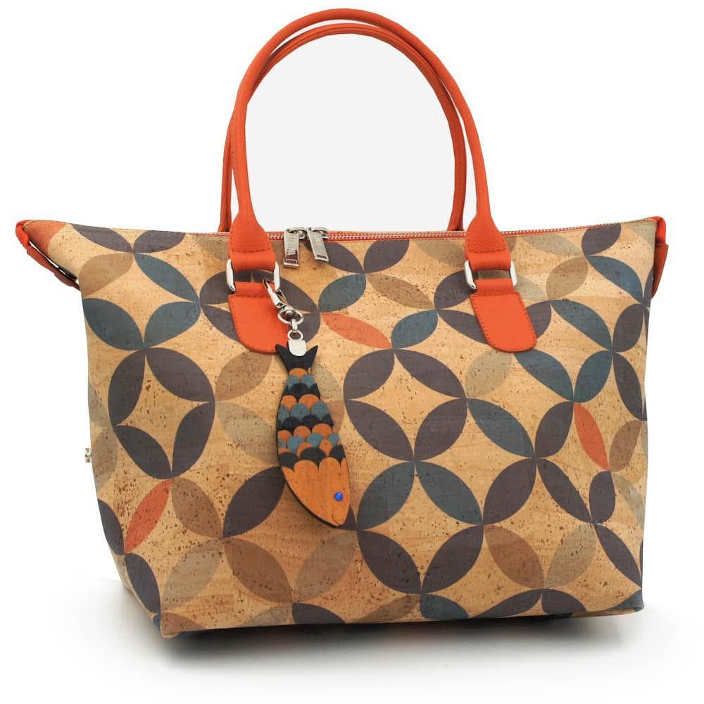 Convertible cork bag "Circles"