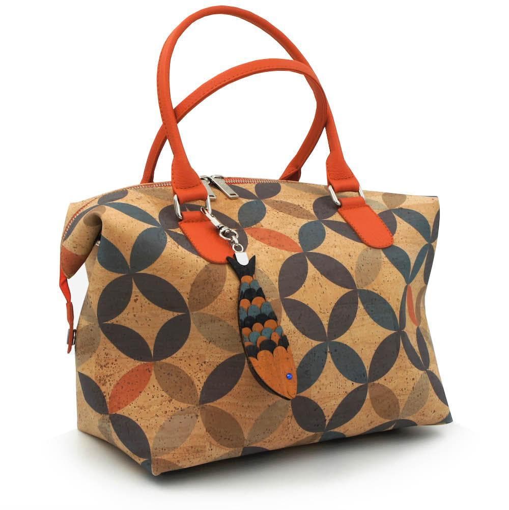 Convertible cork bag "Circles"