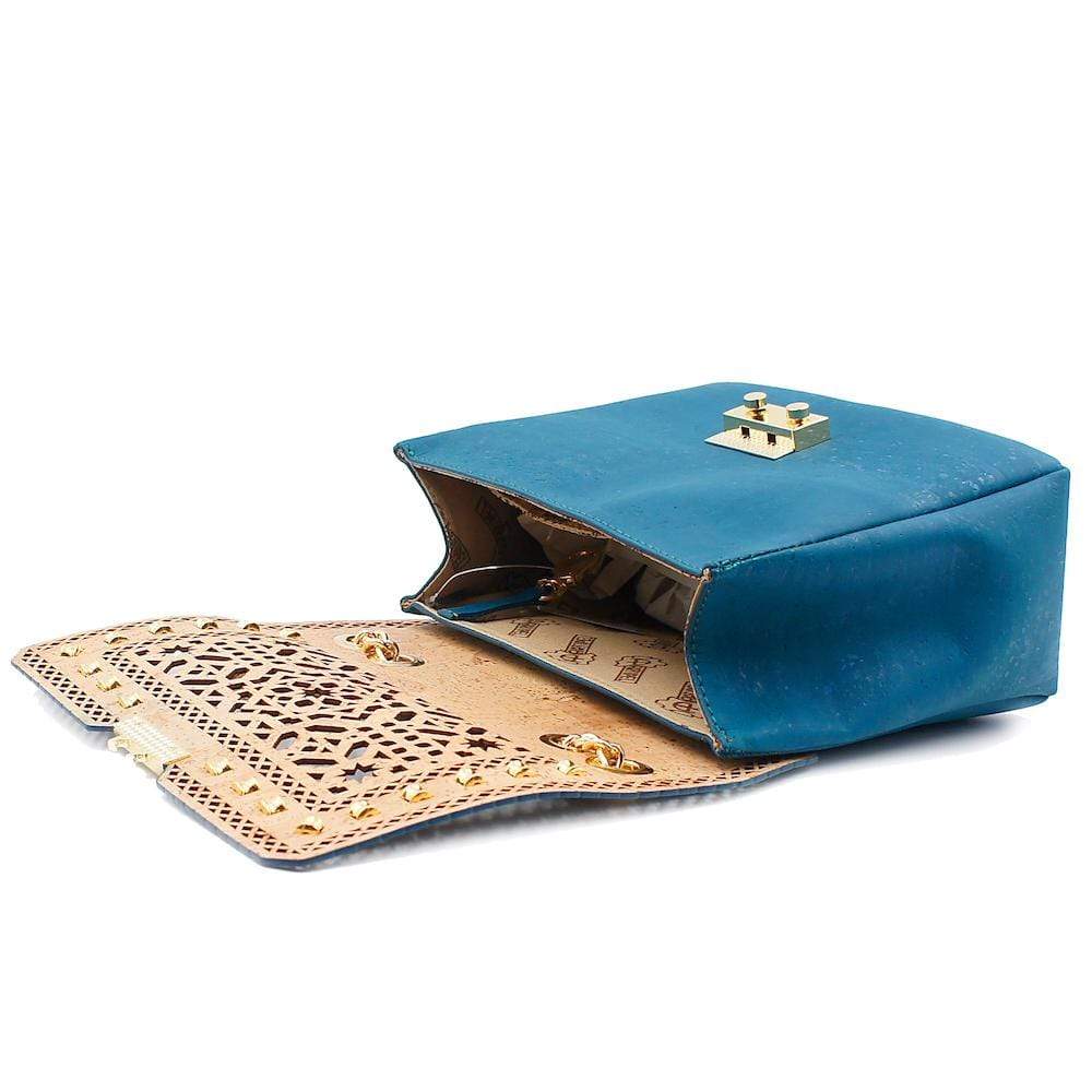 Cork Hobo bag - Blue