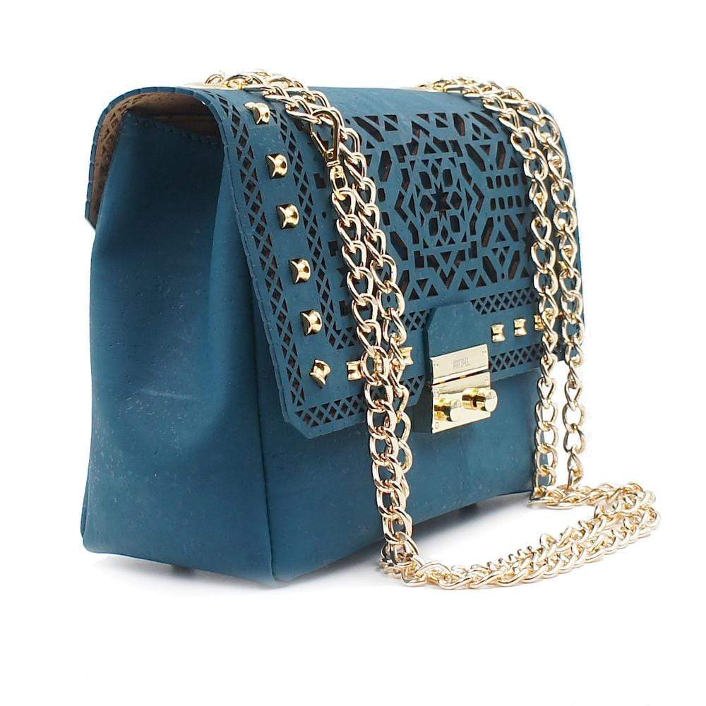 Cork Hobo bag - Blue