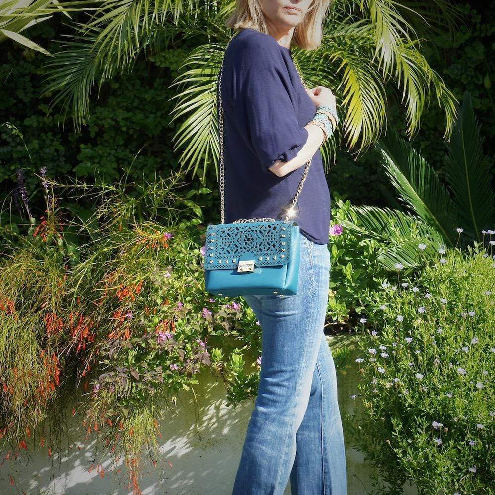 Cork Hobo bag - Blue
