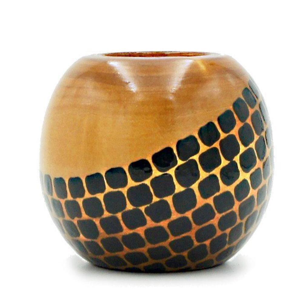 Calçada I Candle Holder - Black