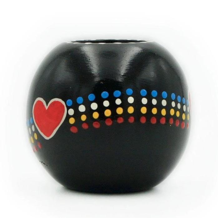 Candle Holder I Hand-painted wood