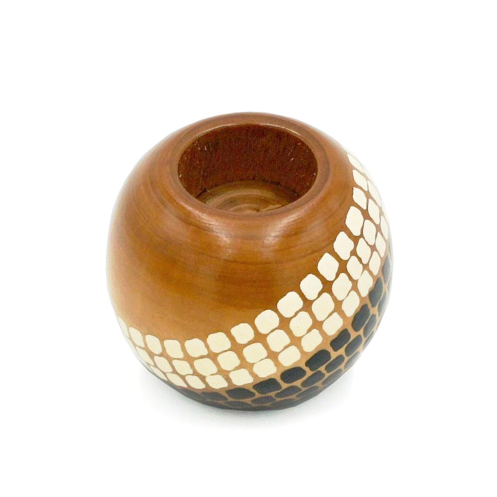 Calçada I Candle Holder - Black and White