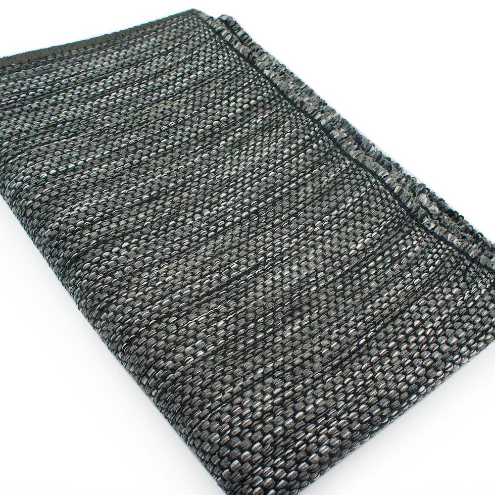 Dark grey regional cotton rug