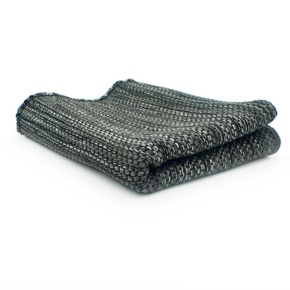 Dark grey regional cotton rug