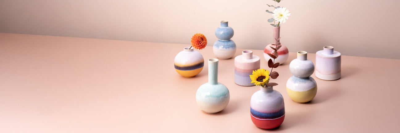 Vases portugais en céramique et en verre : artisanat, design et couleurs